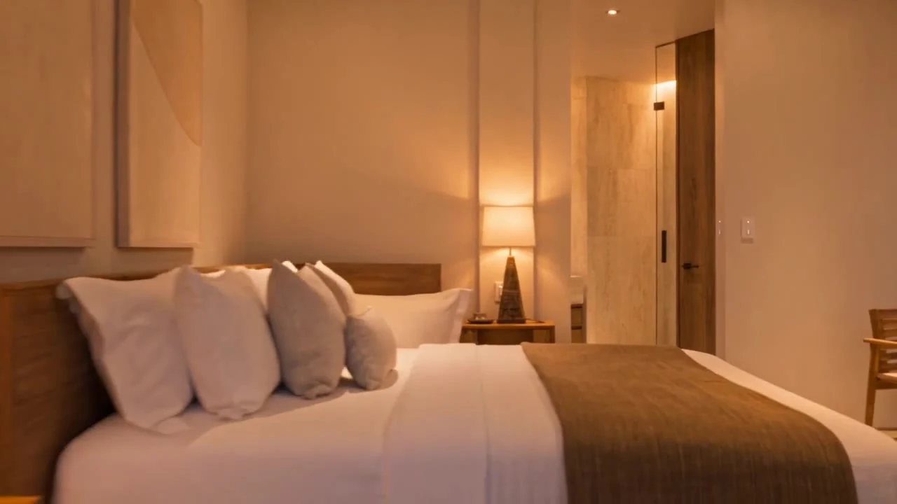 Schlafzimmer der Villenvisualisierung